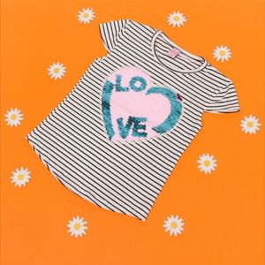 remera a rayas nena JG kids verano 2020 remera a rayas nena JG kids verano 2020