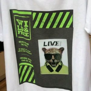 remera lisas con estampas neon niño gimos verano 2020