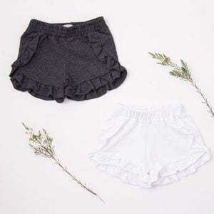 short algodon con volados niñas bebas elefantino verano 2020 short algodon con volados niñas bebas elefantino verano 2020