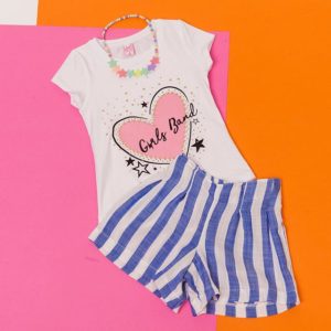 short niña a rayas JG kids verano 2020