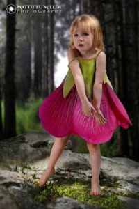 vestido de flor paa niña