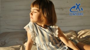 vestido de lino a rayas nena Croxi cx verano 2020