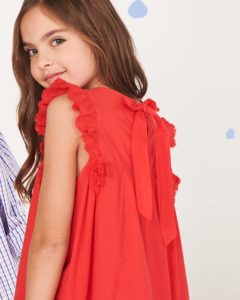 vestido rojo para niñas Anavana verano 2020