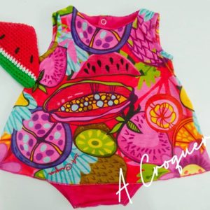 body vestido frutas beba A Croquer verano 2020