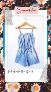 mono corto denim niñas babu verano 2020 mono corto denim niñas babu verano 2020