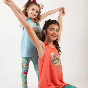 remeras y calzas estampadas niñas A Croquer verano 2020