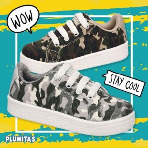 zapatillas camufladas para niños plumitas verano 2020