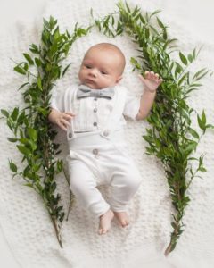 pantalon de algodon con tiradores bebe