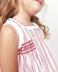 vestido moderno casual con punto smock vestido moderno casual con punto smock