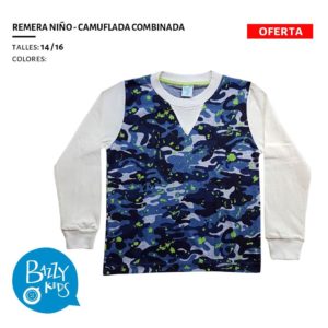remera mangas largas camuflada niño Bazzy Kids otoño invierno 2020 scaled
