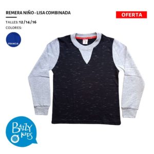 remera mangas largas combinada niño Bazzy Kids otoño invierno 2020 scaled