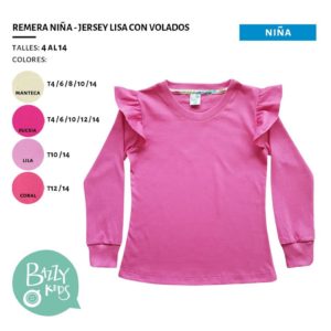 remera mangas largas con volados en hombro niña r Bazzy Kids otoño invierno 2020 scaled