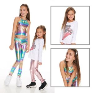 calzas metalizadas niñas Gimos otoño invierno 2020