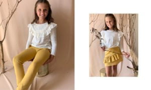 look con pantalones para fiestas de niñas Gro web otoño invierno 2020 scaled