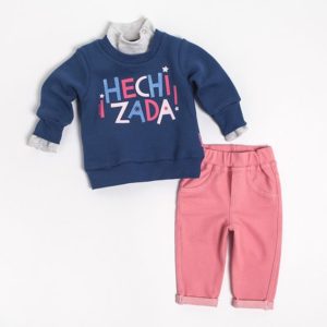 polera buzo y jogger beba para bebe algodon owoko invierno 2020