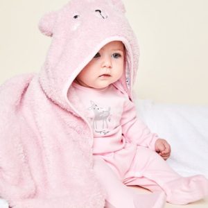 manta polar suave con capucha ara bebes Broer invierno 2020