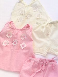 blusa y short plumeti beba cocomiel verano 2021