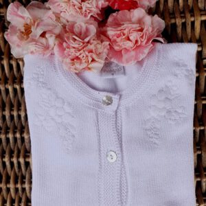 campera blanca hilo nena Pompas primavera verano 2021