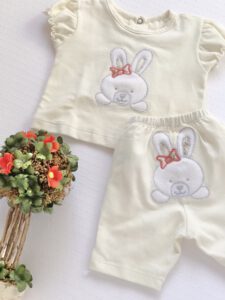 conjunto remera y short algodon bebes cocomiel verano 2021
