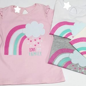 remera arco iris nena verano 2021 oohlele