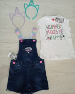 jardineros para ninas Grisino verano 2021