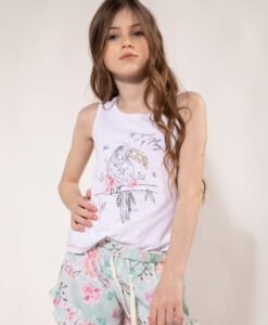 musculosa y short estampado anavana verano 2021