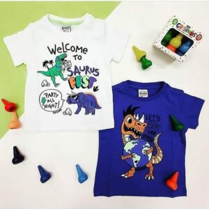 remera dinosaurio ninos Grisino verano 2021