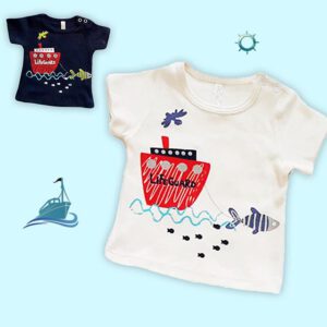 remeras mangas cortas bebes little Manny verano 2021