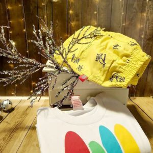 bermudas para neneas y remeras navidad ano nuevo 2020