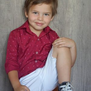 camsa roja y bermuda blana topito kids navidad ano nuevo 2020