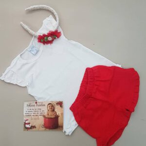 short rojo y remera blanca agua calma navidad ano nuevo 2020 short rojo y remera blanca agua calma navidad ano nuevo 2020