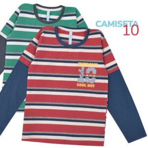 camiseta mangas largas nino a rayas Ostyn otono invierno 2021 camiseta mangas largas nino a rayas Ostyn otono invierno 2021