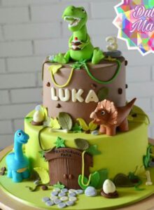 lindas tortas de dinosaurios