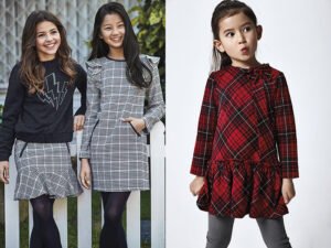 vestidos y faldas a cuadros para ninas invierno 2021 vestidos y faldas a cuadros para ninas invierno 2021