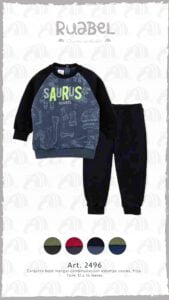 buzo y pantalon algodon frisa bebe Ruabel invierno 2021 scaled