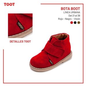 botita gamuzada para ninos toot invierno 2021