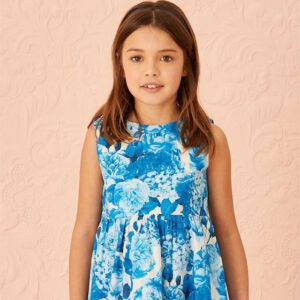 vestido celeste nina little akiabara verano 2022