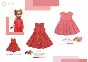 vestido falda plisada beba Pilim verano 2022 scaled