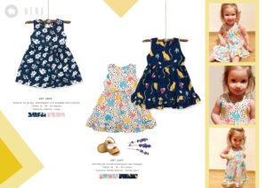 vestidos para bebas estampados Pilim verano 2022 scaled