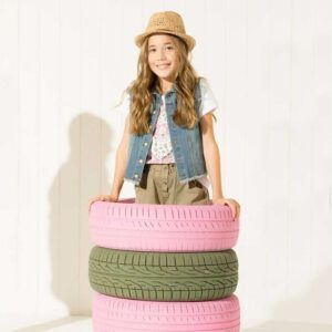 chaleco jeans nina mimo co verano 2022