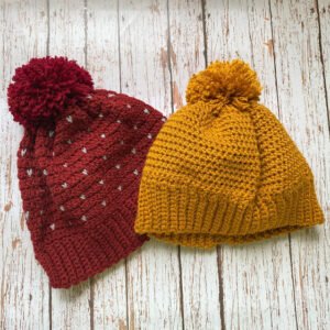 Gorros tejidos para bebes