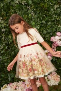 vestido con falda de tul nina little akiabara invierno 2022 scaled vestido con falda de tul nina little akiabara invierno 2022 scaled