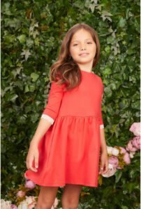 vestido rojo nina little akiabara invierno 2022 scaled