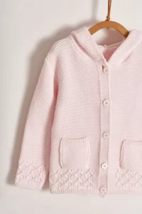 cardigan con capucha nena babycottons invierno 2022 scaled cardigan con capucha nena babycottons invierno 2022 scaled