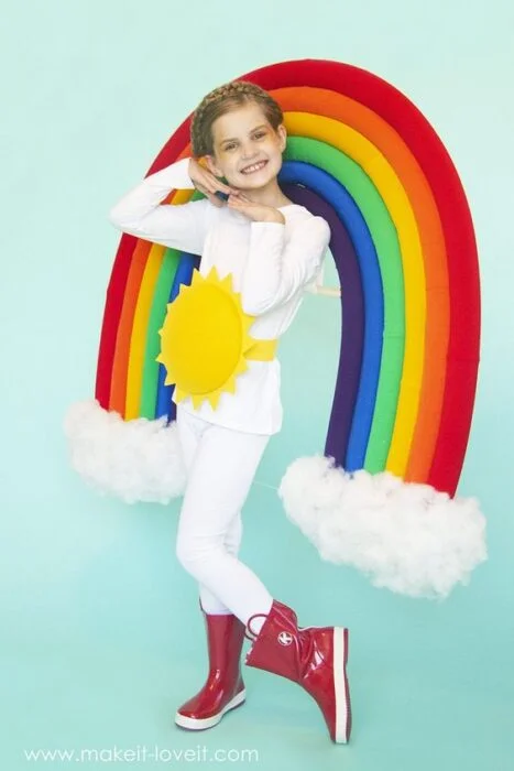disfraz arco iris para nina