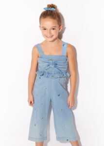 mono vaquero con motivos bordados de algodon para nina tejano dirty blue XL 1 scaled mono vaquero con motivos bordados de algodon para nina tejano dirty blue XL 1 scaled