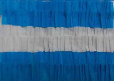Bandera de argentina facil de papel creppe Bandera de argentina facil de papel creppe