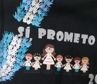 Cartel para juramento de la bandera Si prometo