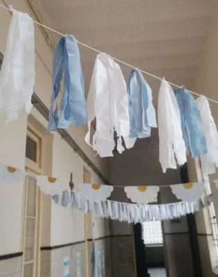 Guirnaldas Decoracion dia de la bandera Argentina guirnaldas Decoracion dia de la bandera Argentina