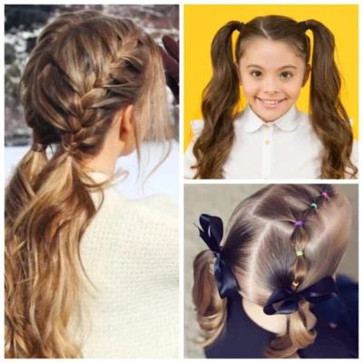 peinados con dos coletas para ninas